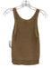 G. Label by Goop Size M Brown Cotton Chunky Knit Sleeveless U Neck Tank Top Brown / M