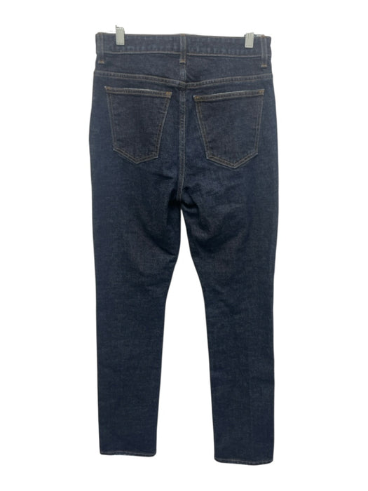 Khaite Size 29 Dark Wash Cotton Denim High Rise Straight Leg Jeans Dark Wash / 29