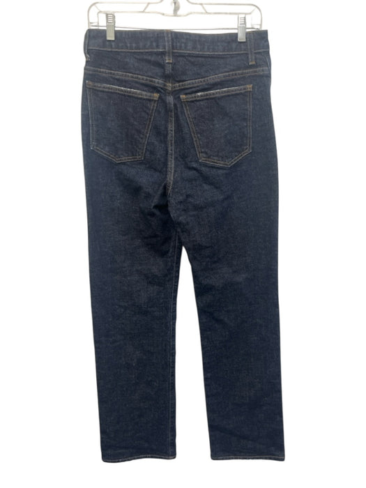 Khaite Size 29 Dark Wash Cotton Denim High Rise Straight Leg Jeans Dark Wash / 29