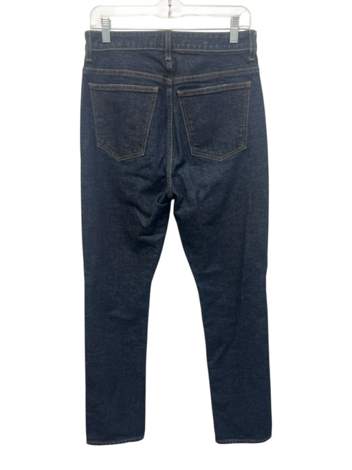 Khaite Size 30 Dark Wash Cotton Denim High Rise Straight Leg Jeans Dark Wash / 30