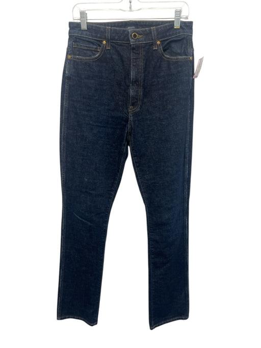 Khaite Size 30 Dark Wash Cotton Denim High Rise Straight Leg Jeans Dark Wash / 30