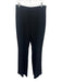 Akris Punto Size 10 Black Virgin Wool High Rise Wide Leg Trouser Pants Black / 10