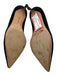 Manolo Blahnik Shoe Size 38 Navy Blue Suede Pointed Toe Kitten Heel Pumps Navy Blue / 38