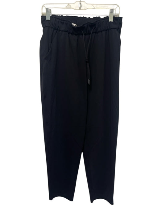 Lululemon Size 8 Black Nylon Blend Athletic Drawstring Leggings Black / 8