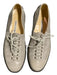 Manolo Blahnik Shoe Size 42 Grey Leather Lace Up Stitch Detail Rubber Sole Shoes Grey / 42