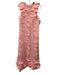 Badgley Mischka Size 6 Pink Polyester Sleeveless Floral Applique Back Zip Gown Pink / 6