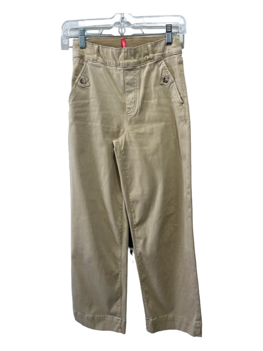 Spanx Size XS Tan Brown Cotton Denim Stretch Pockets Pants Tan Brown / XS