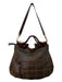 Salvatore Ferragamo Brown Leather Tassel Detail Goldtone Hardware Quilted Bag Brown / Large