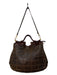 Salvatore Ferragamo Brown Leather Tassel Detail Goldtone Hardware Quilted Bag Brown / Large