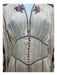 Isabel Marant Size 36 Cream & Multi Silk Embroidered Button Detail Maxi Dress Cream & Multi / 36