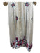 Isabel Marant Size 36 Cream & Multi Silk Embroidered Button Detail Maxi Dress Cream & Multi / 36