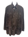 Brioni Size Est XL Brown Suede Solid Buckle Detail Zip Up Men's Jacket Est XL