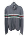 Gucci Size Est M Gray Cotton Blend Solid Zip UP Track Men's Jacket Est M