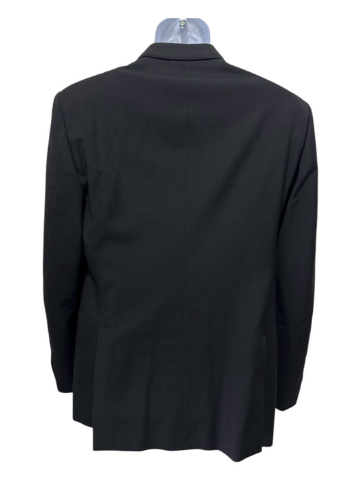 Burberry Black Wool Blend Solid 2 Button Men's Suit Black / 52L