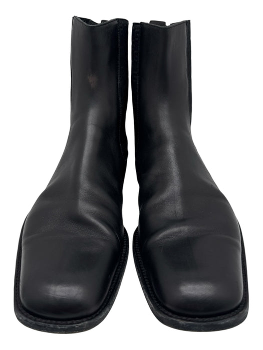 Gucci Shoe Size 8 Black Leather Solid Chelsea Men's Shoes Black / 8