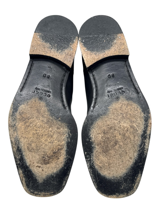 Gucci Shoe Size 8 Black Leather Solid Chelsea Men's Shoes Black / 8