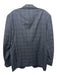 Armani Gray Wool Blend Windowpane 2 Button Men's Blazer Gray / 54