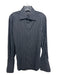 Gucci Size 15.5 Black & Tan Cotton Striped Button up Men's Long Sleeve Shirt Black & Tan / 15.5