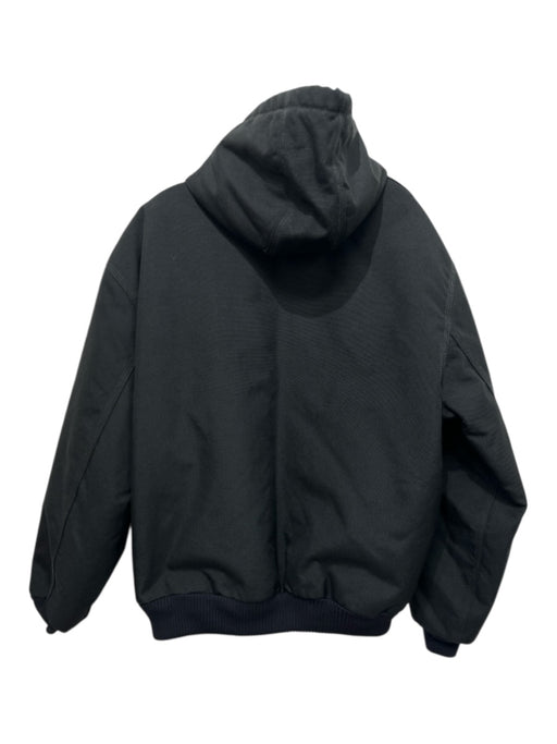 Carhartt Size L Black Canvas Solid Zip UP Hoodie Men's Jacket Black / L