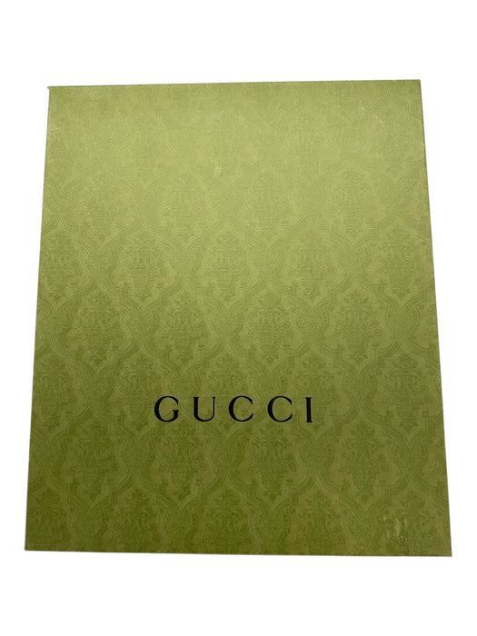 Gucci Shoe Size 9 Black & Beige Nylon & Leather Round Toe Zig Zag Boots Black & Beige / 9