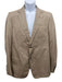 Gucci Tan Cotton Solid 2 Button Men's Blazer Tan / 50R