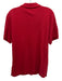 Burberry Size L Red Cotton Solid Polo Men's Short Sleeve Red / L