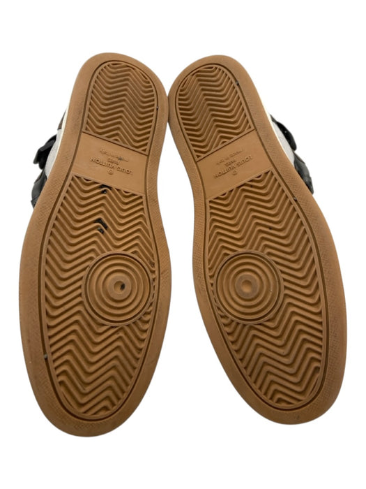 Louis Vuitton Shoe Size 7.5 Brown & Black Leather logo Sneaker Men's Shoes Brown & Black / 7.5