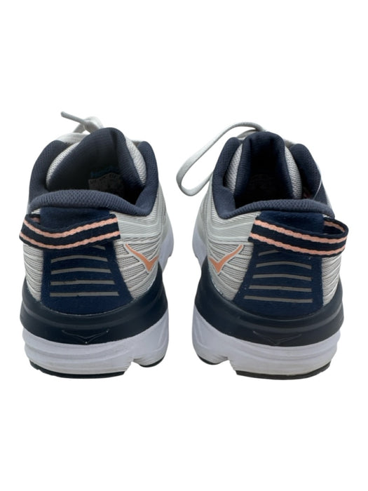 Hoka Shoe Size 7 Gray, Blue, White Synthetic Knit Lace Up Ombre Sneakers Gray, Blue, White / 7
