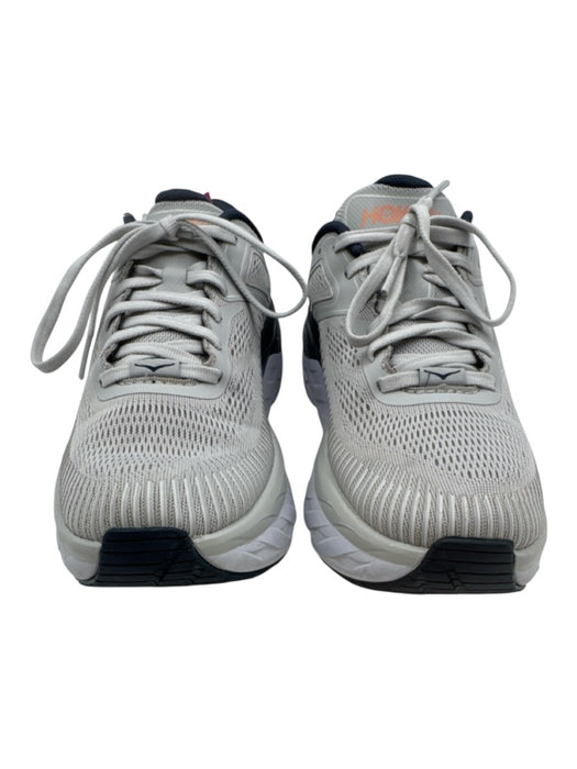 Hoka Shoe Size 7 Gray, Blue, White Synthetic Knit Lace Up Ombre Sneakers Gray, Blue, White / 7