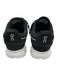 On Cloud Shoe Size 10 Black & White Synthetic Knit Lace Up Foam Sole Sneakers Black & White / 10