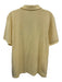 Burberry Size L Yellow Cotton Blend Solid Polo Men's Short Sleeve Yellow / L