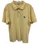 Burberry Size L Yellow Cotton Blend Solid Polo Men's Short Sleeve Yellow / L