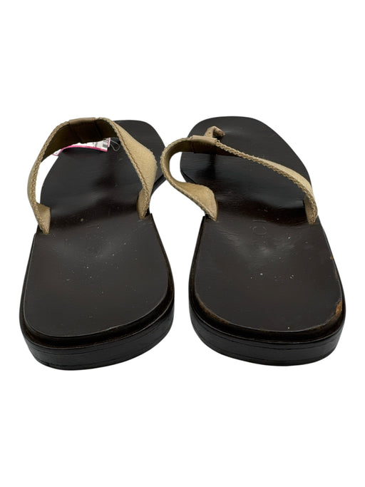 Gucci Shoe Size 10 AS IS Black Leather Solid Sandal Flip Flop Men's Shoes Black / 10