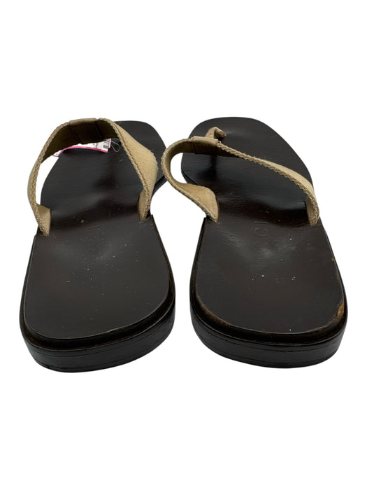 Gucci Shoe Size 10 AS IS Black Leather Solid Sandal Flip Flop Men's Shoes Black / 10