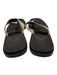 Gucci Shoe Size 10 AS IS Black Leather Solid Sandal Flip Flop Men's Shoes Black / 10