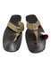 Gucci Shoe Size 10 AS IS Black Leather Solid Sandal Flip Flop Men's Shoes Black / 10