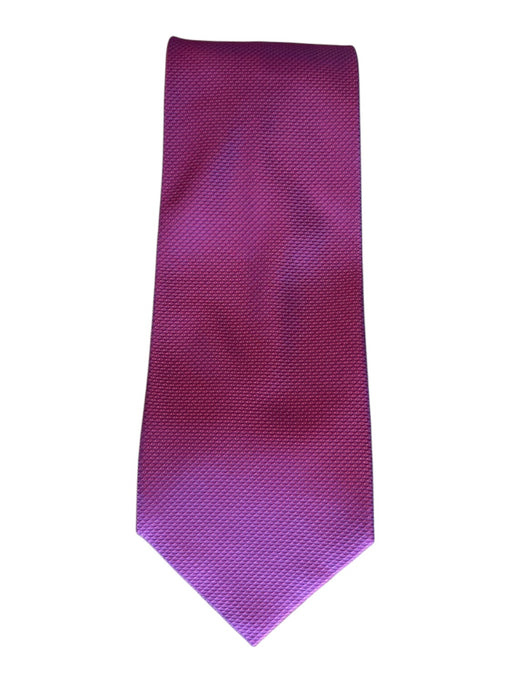 Yves Saint Laurent Red Silk All Over Print Men's Tie Red