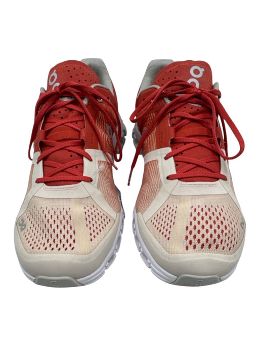 On Cloud Shoe Size 8 Orange & cream Synthetic Perforated Round Toe Sneakers Orange & cream / 8