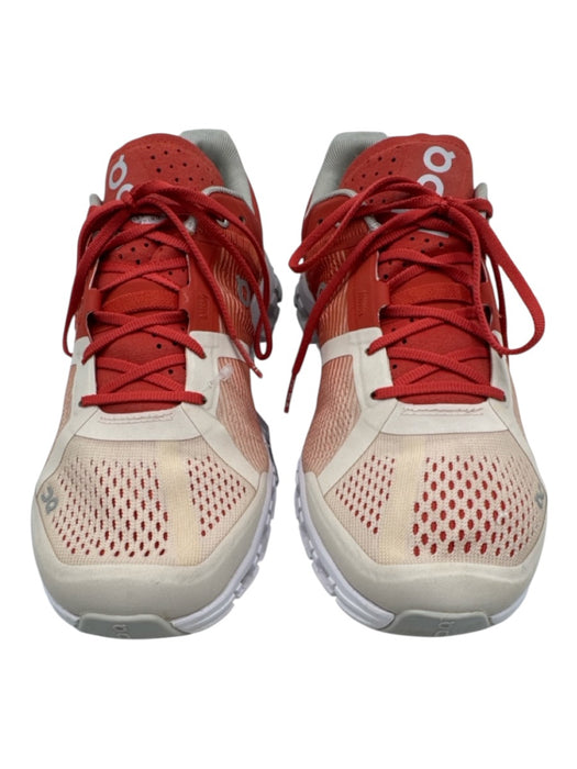 On Cloud Shoe Size 8 Orange & cream Synthetic Perforated Round Toe Sneakers Orange & cream / 8
