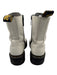 Dr Marten Shoe Size 9 White & Black Leather Round Toe Platform Lace Up Boots White & Black / 9