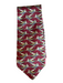 Bally Red Silk Planes Men's Tie Red