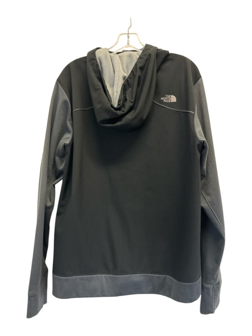 The North Face Size L Black Synthetic Solid Zip UP Men's Jacket Black / L