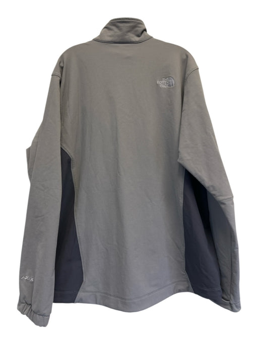 The North Face Size XXL Gray Synthetic Solid Zip UP Men's Jacket Gray / XXL