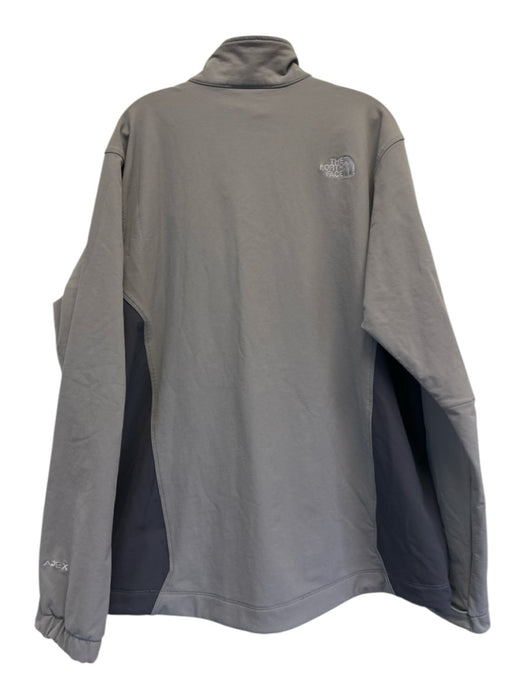 The North Face Size XXL Gray Synthetic Solid Zip UP Men's Jacket Gray / XXL