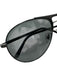 Versace Black & Silver Metal Aviator Men's Sunglasses Black & Silver