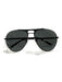 Versace Black & Silver Metal Aviator Men's Sunglasses Black & Silver