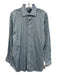 Polo Size 16.5 Blue & Green Cotton Striped Button Up Men's Long Sleeve Shirt Blue & Green / 16.5