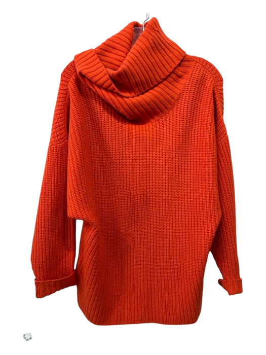 Polo Ralph Lauren Size M Orange Merino Wool Turtleneck Sweater Orange / M