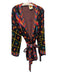 Farm Rio Size M Multi Poly Blend Flora & Fauna Wrap Belt Sweater Multi / M