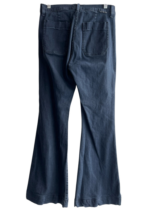 Hudson Size 30 Dark Wash Cotton Blend High Rise Flare Front & Back Pockets Jeans Dark Wash / 30